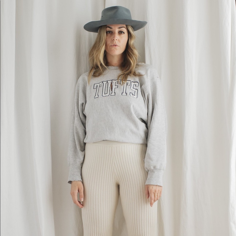 SOLD Vintage reverse weave champion Tufts sweatshirt